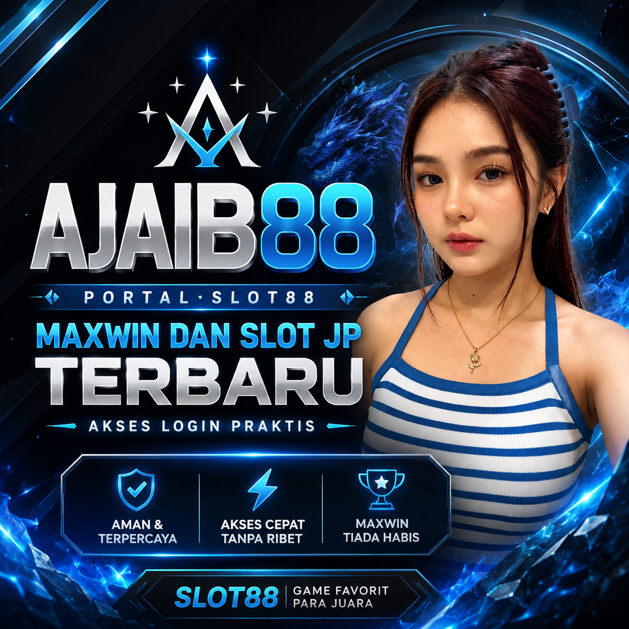 AJAIB88 Front Black 